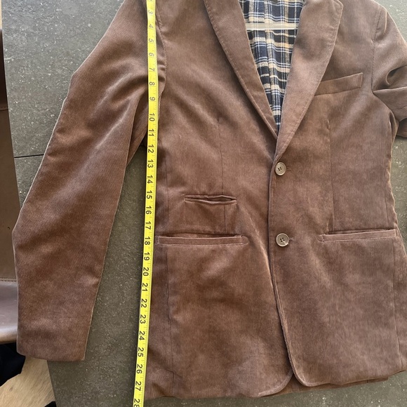 Men's dark brown corduroy jacket by mexican designer “Caudra” - Picture 13 of 14